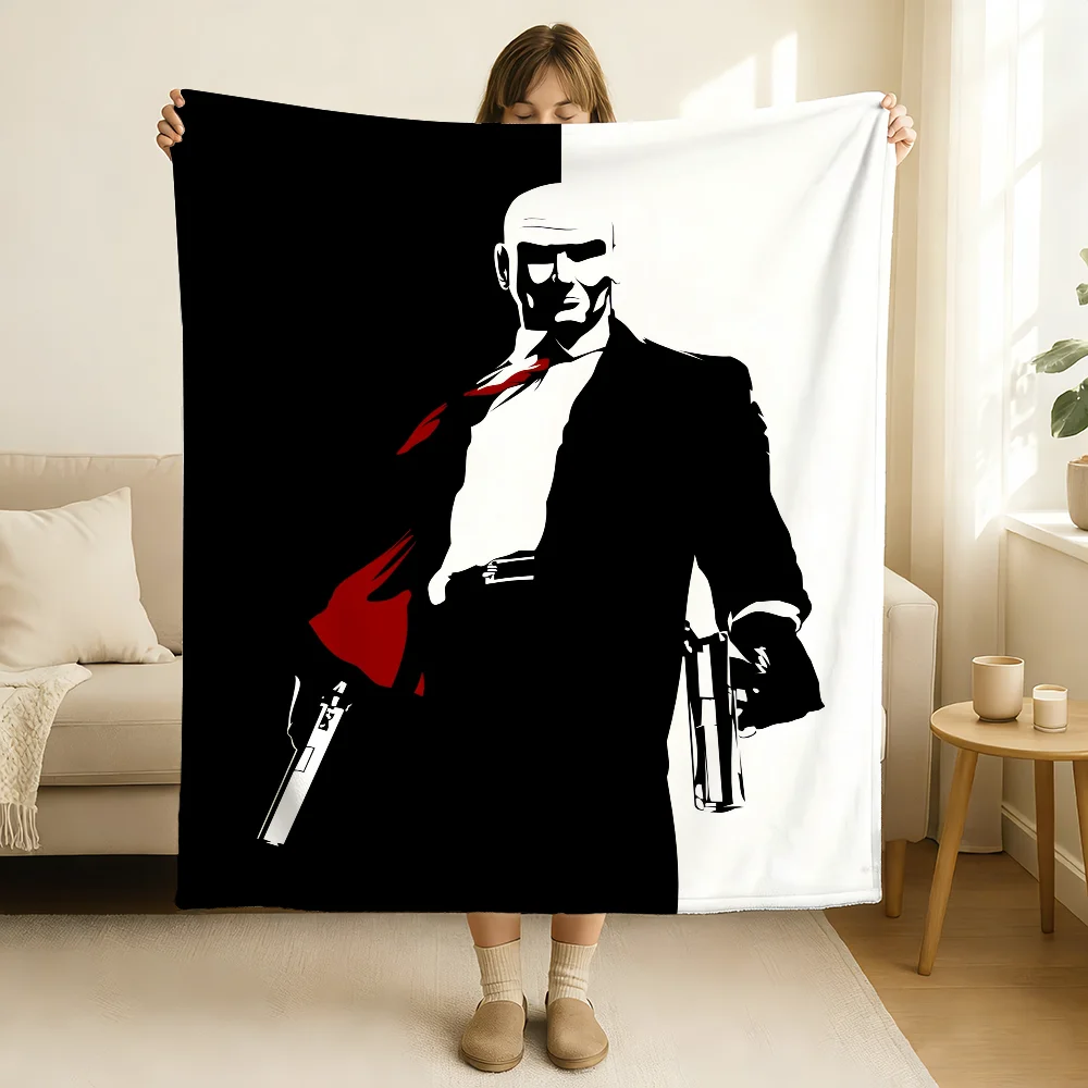 Movie H-Hitman Agent 47 Blanket Soft and Skin Friendly For Couch Bed Napping Bedspread All Seasons Comforter view 6