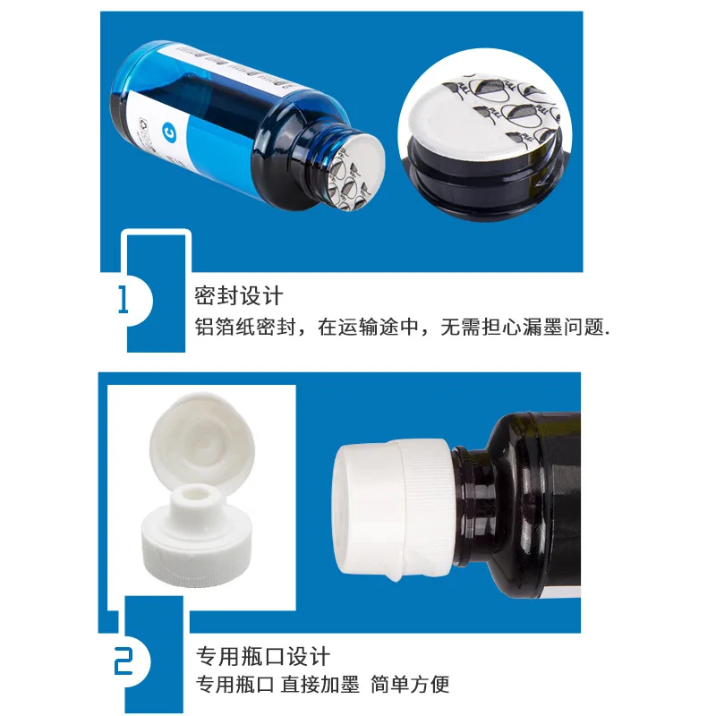 Recharge de bouteille d'encre à colorant pour réservoir d'encre HP 110 115 310 315 316 318 319 418, réservoir d'encre sans fil 410 415 419 pour imprimante à jet d'encre