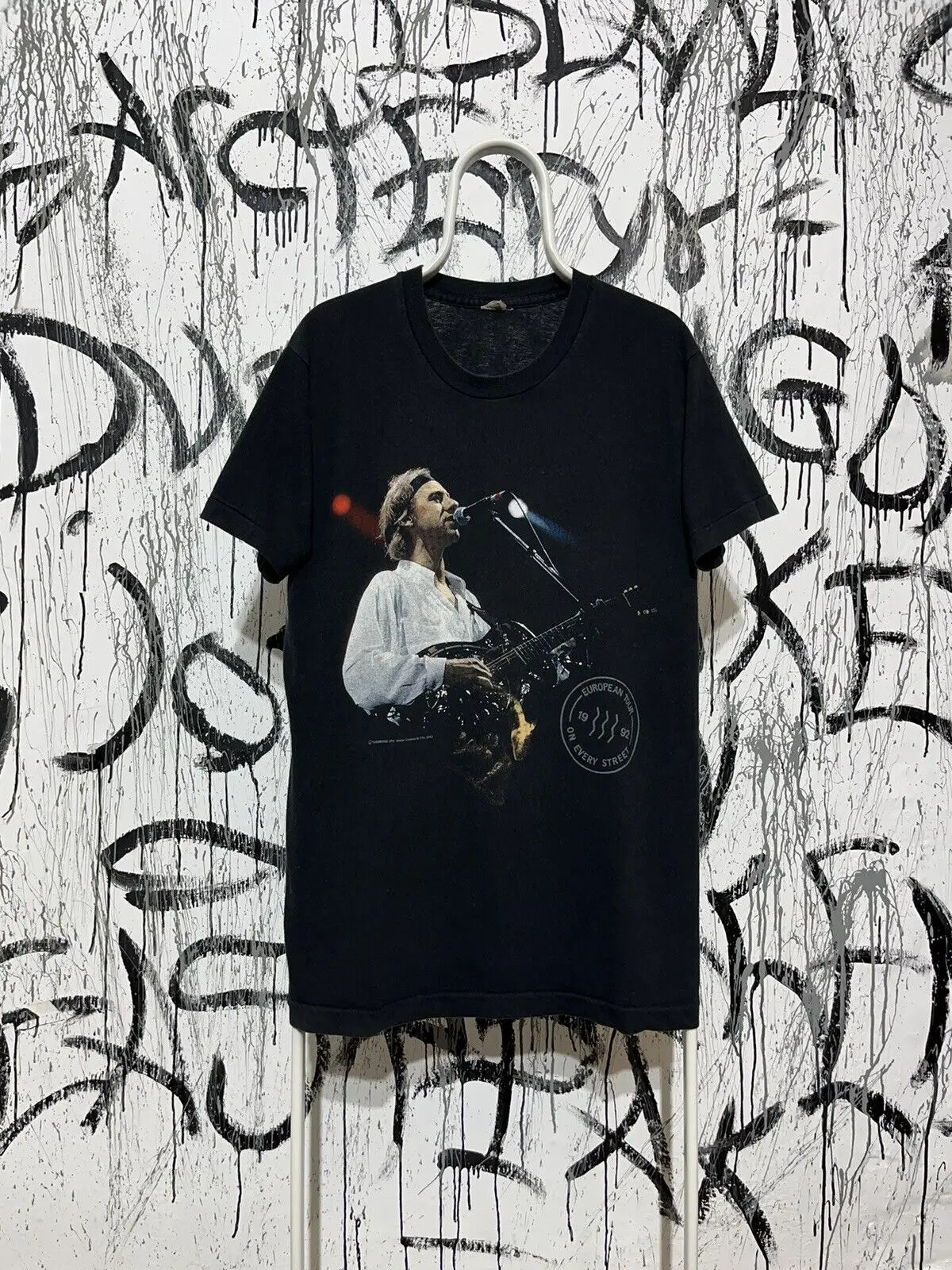 T-shirt Dire Straits Screen Stars Vintage para homens, em cada passeio de rua, 1992, XL, 102