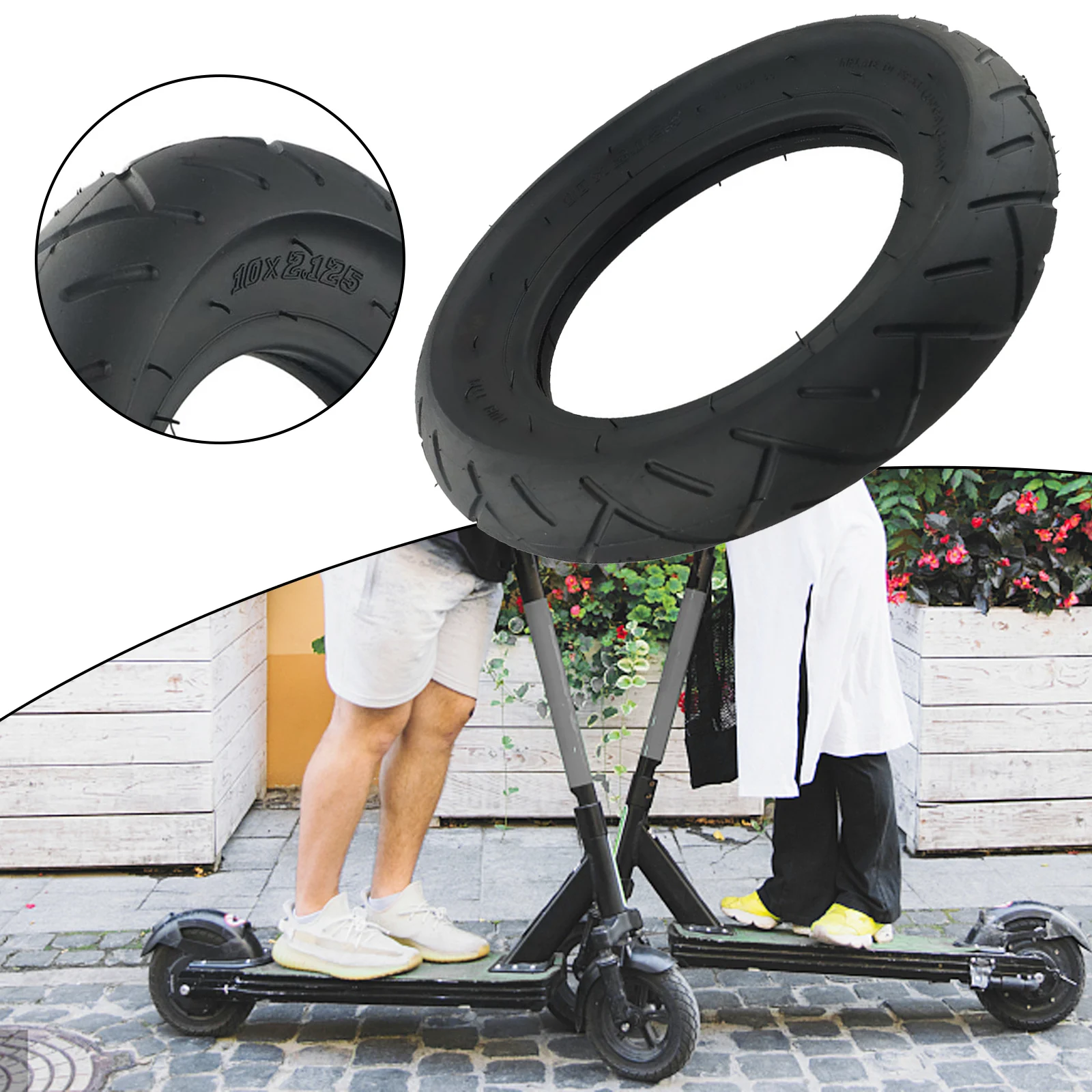 Inner/Outer Tyre Tyre Outdoor Sport Rubber 10 Inch Black Inner Tube&Outer Tyre Balancing Car For Electric Scooter