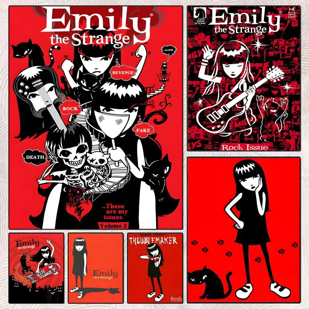 

Постер E-Emily the Strange, HD-качество, настенный, водонепроницаемый, для дома, гостиной, спальни, бара, эстетическое украшение