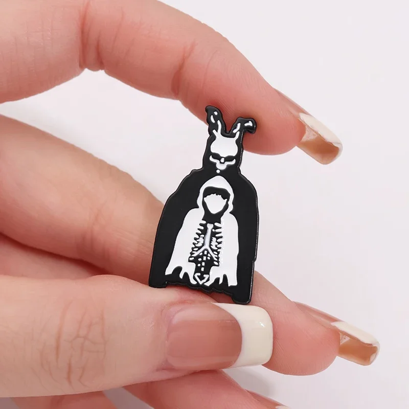 Gothic Terror Enamel Pin Cartoon Horror Film Series Brooches Clothing Backpack Jewelry Lapel Badge Anime Characters Wholesale