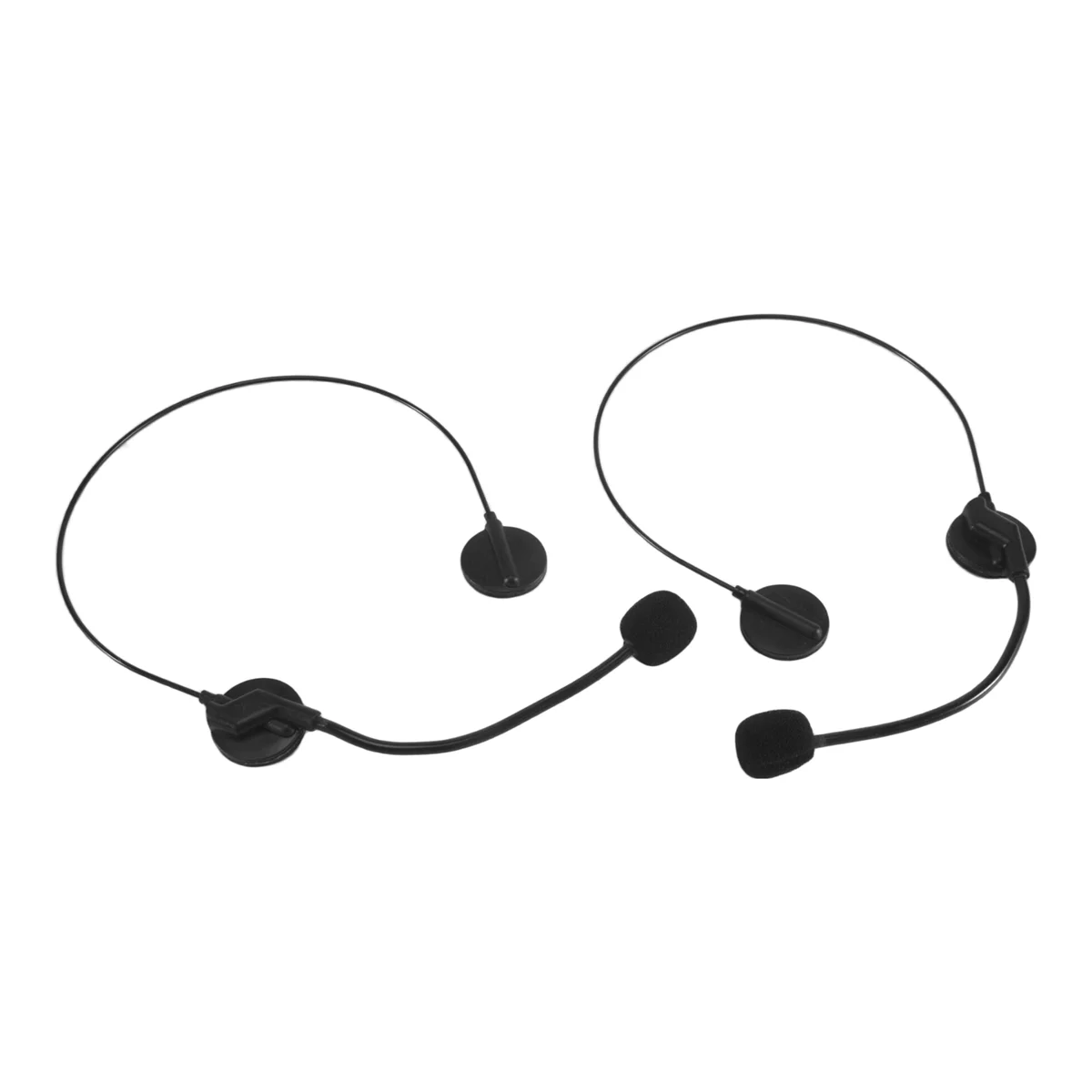 SMIEA 2 pezzi accessori per cuffie cosplay cuffie con microfono finto per decorazioni per cantante rock star per oggetti di scena per feste di Halloween