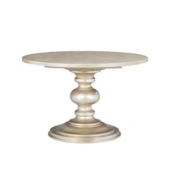 

/High Quality Modern Hotel Furniture Solid Wood Round Dining Table Set 4/6/8 Seater