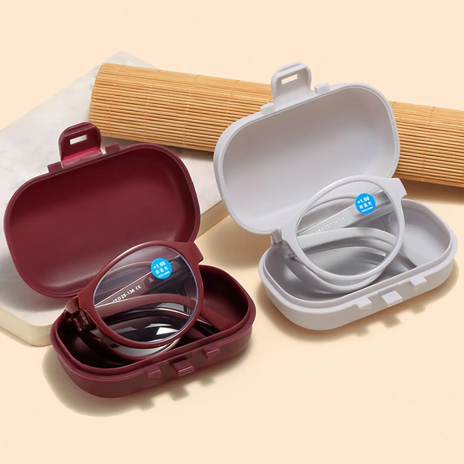 Faltbare Lesebrille mit Etui, Anti-Ermüdungs-Design für komfortable Sehkorrektur
