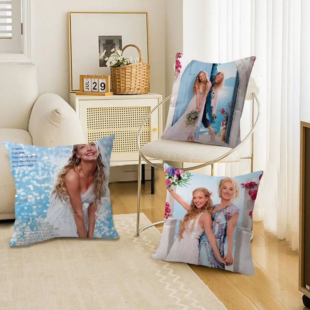 

TV Mamma Mia! Pillow Covers Cartoon Sofa Decorative Home Double-sided Printing Short Plush Cute Cushion Cover