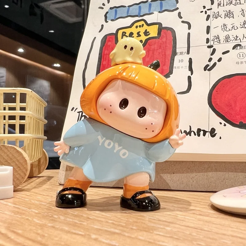 

8 см новая фигурка Yoyo Righty-Righty с наклонной головой, очаровательная и исцеляющая Коллекционная настольная модель с орнаментом, кукла, игрушка, подарки
