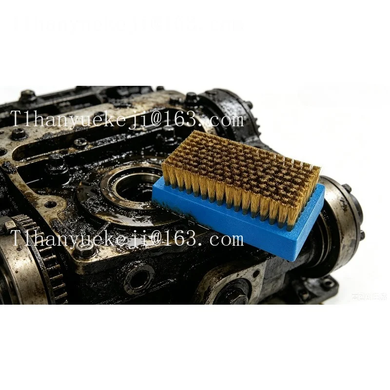 Anilox roller steel  copper wire brush rectangular copper wire brush plastic handle steel wire brush