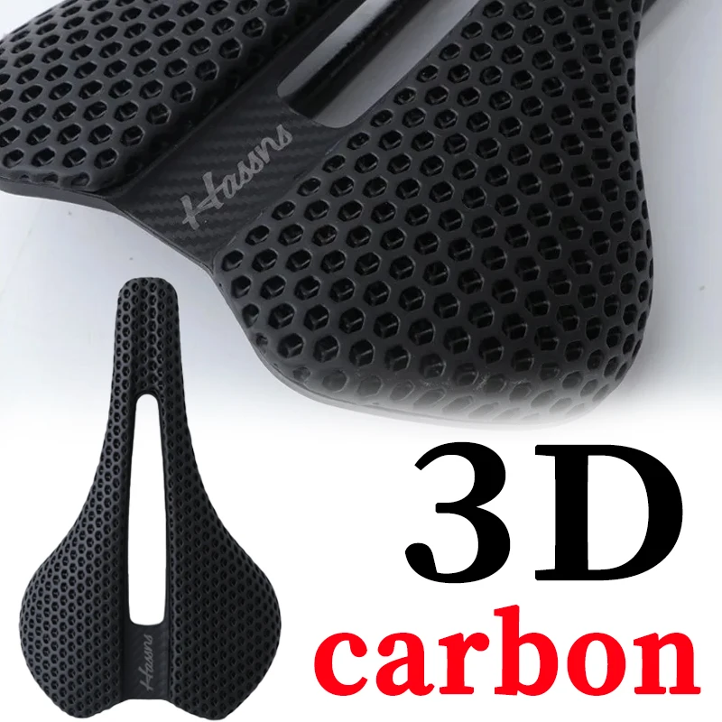 

3d Printed Carbon Fiber Bicycle Saddle Short Nose for MTB Road bike Ergonomic Cycling Soft Comfortable Seat Cushion
