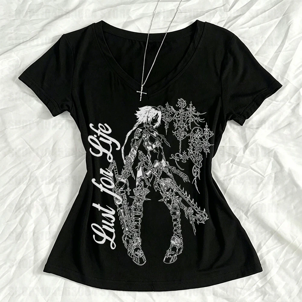 Summer Goth Clothing - Damska odzież, top w stylu Y2K