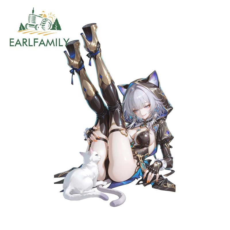 

EARLFAMILY Honkai Star Rail милые лоли автомобильные наклейки виниловые JDM караван хентай задница вверх шифр наклейки аксессуар для багажника декор для багажа