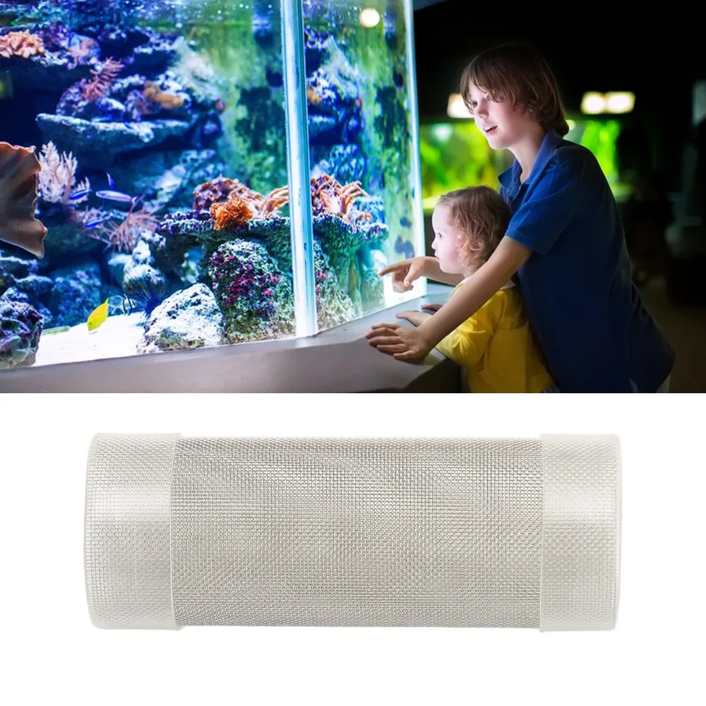 Stainless Steel Aquarium Intake Filter Dense Openings Fine Pores Filter Cover Durable Intake Strainer Filter Fish Tank