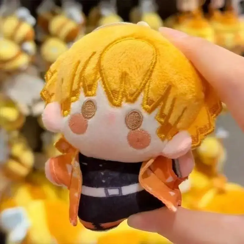 

New Demon Slayer:Zenitsu Agatsuma Mini Plush Doll Cotton Stuffed Toy With Starfish Nunu Style Plushie Animal Peripheral Toys