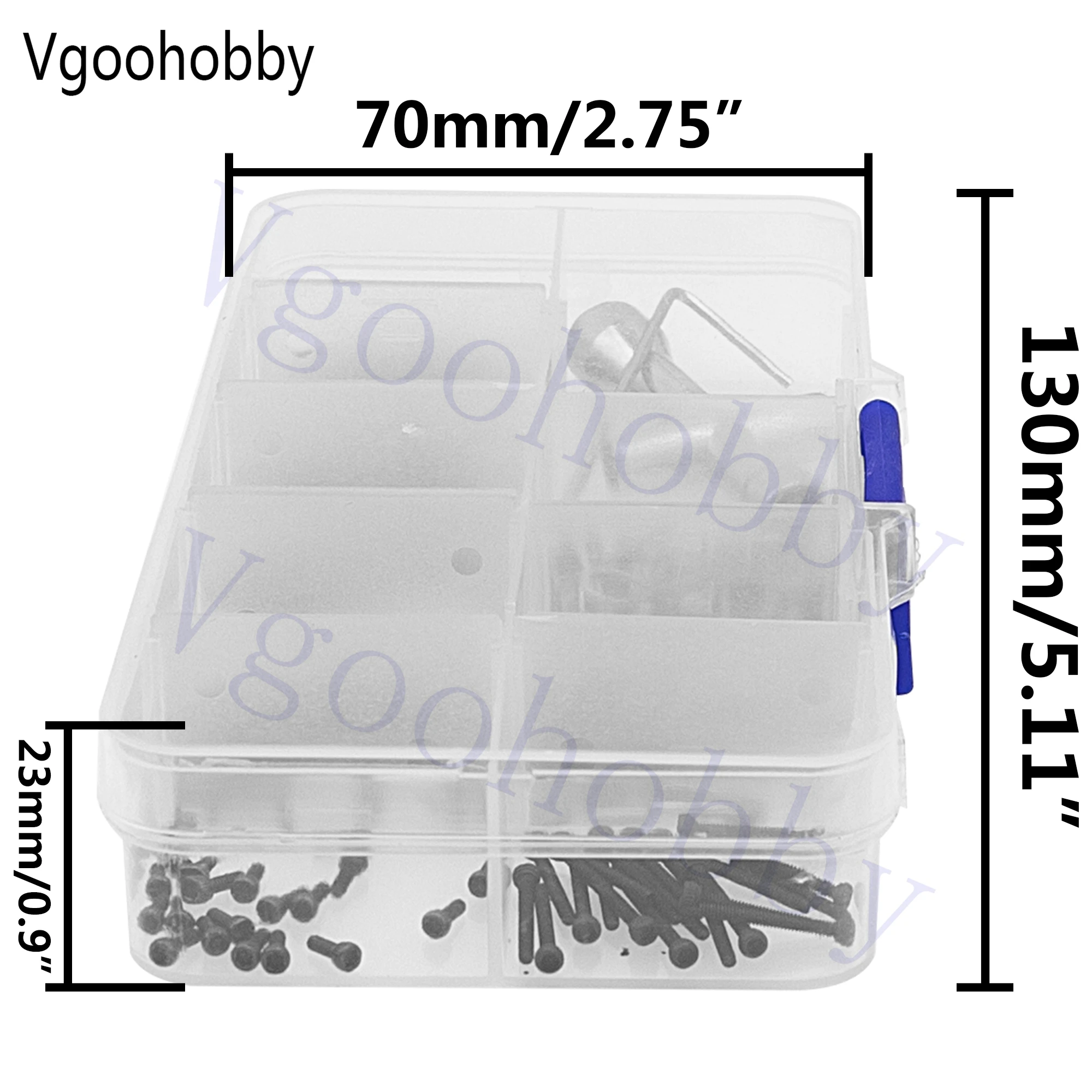 M1.4 RC Screw Kit Scx24 Screws Assortment Set Fastener Pins Repair Tools for Axial SCX24 Deadbolt C10 Jeep 1/24 RC Crawler