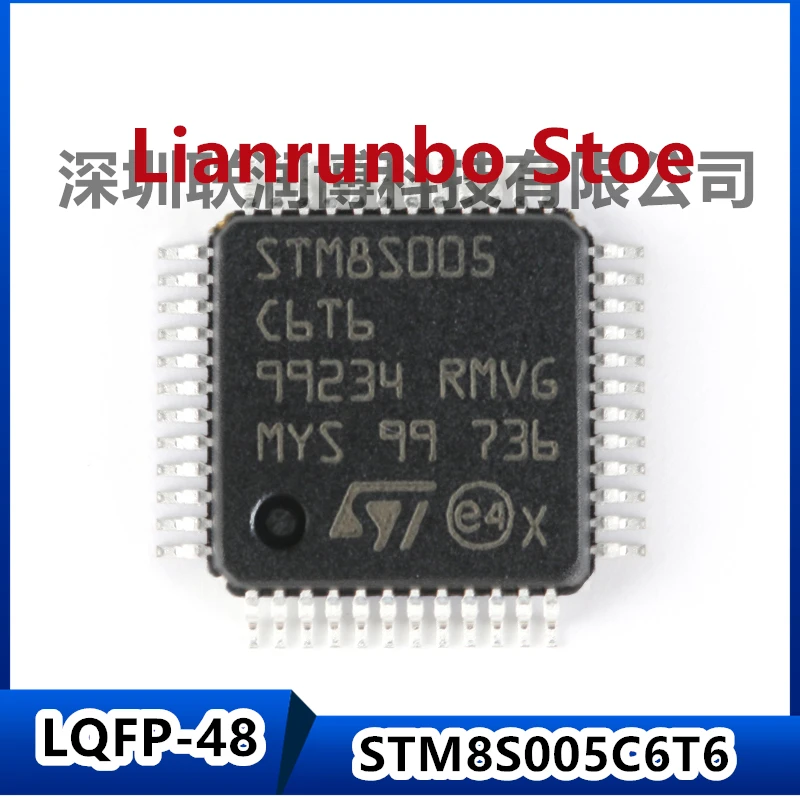 

New original STM8S005C6T6 LQFP-48 16MHz/32KB flash memory/8-bit microcontroller MCU