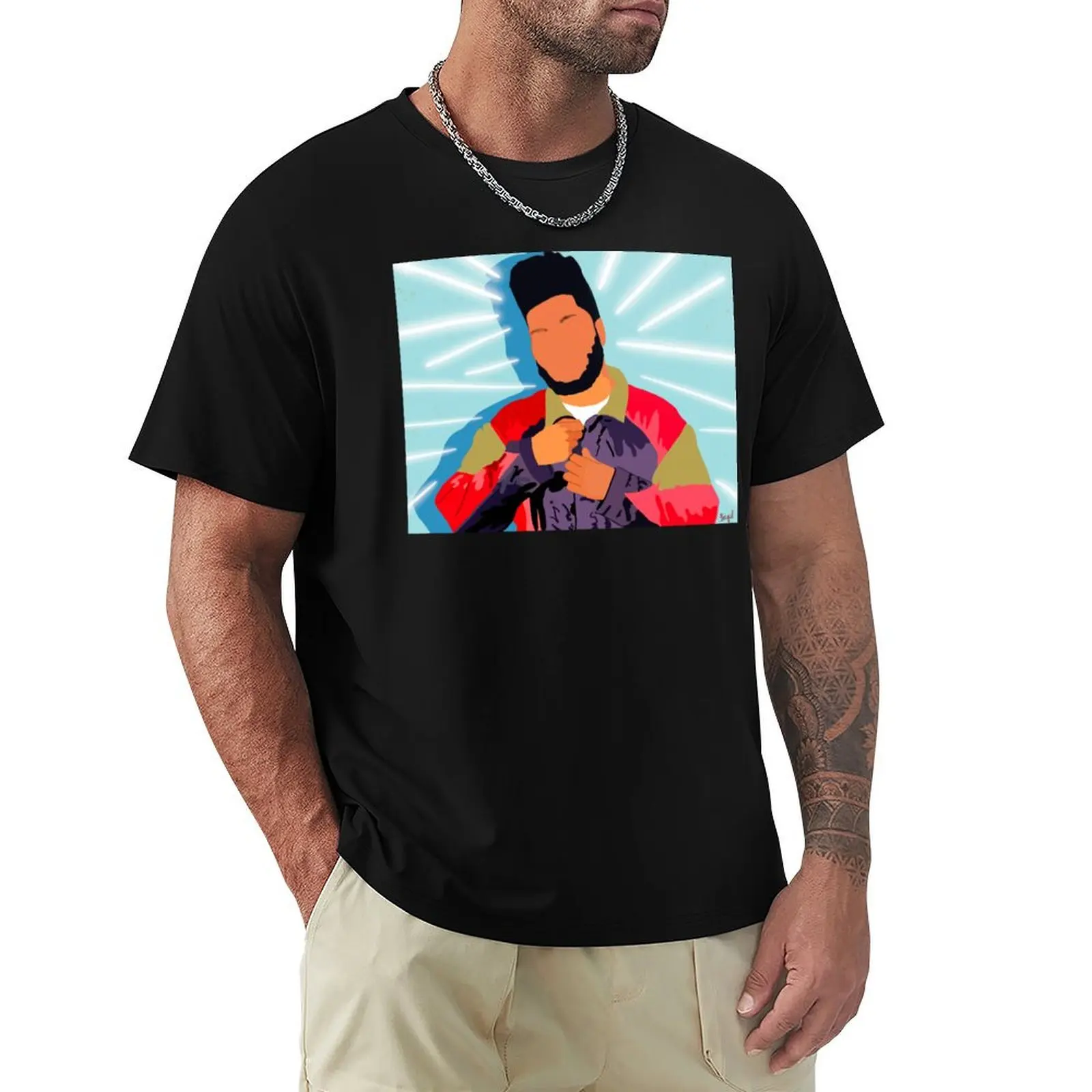 

khalid art T-Shirt sports fans shirts graphic tees boys animal print mens t shirts pack
