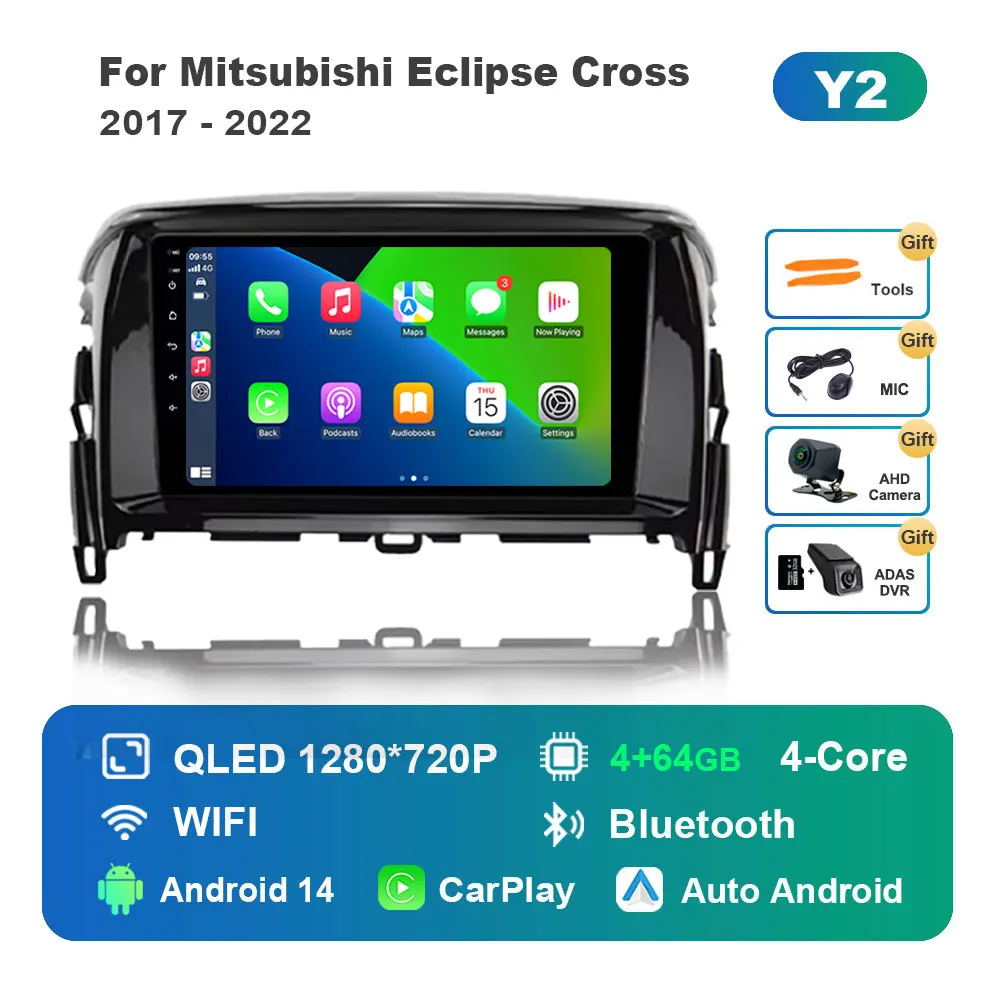 KJ-NAVI Für Mitsubishi Eclipse Cross 2017 - 2022 Auto-Radio-Multimedia-Player Android 16 System DSP Stereo WiFi GPS Navi 4G BT Auto-Tools 9