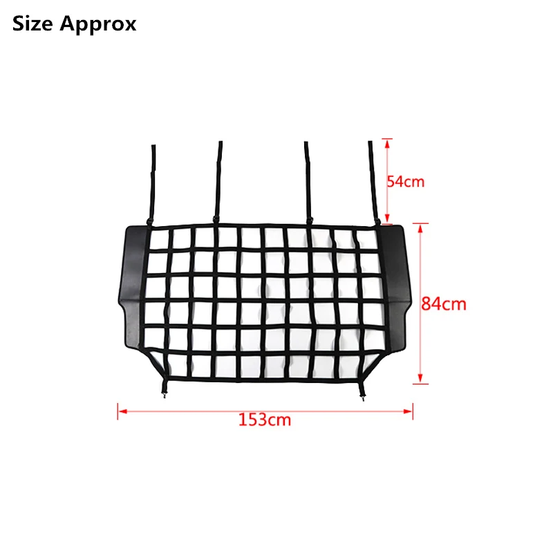 Dog Barrier Protector Isolation Pet Net Trunk Safety Mesh for Jeep Wrangler JK JL Gladiator JT 2007-2023 Interior Moulding Black