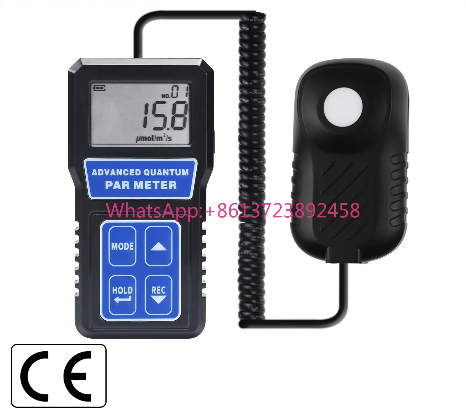 PAR Meter Light Tester PPFD Illuminometer Sensor 400-700nm Photosynthesis Quantum PAR Meter Greenhouse Plant Cultivation
