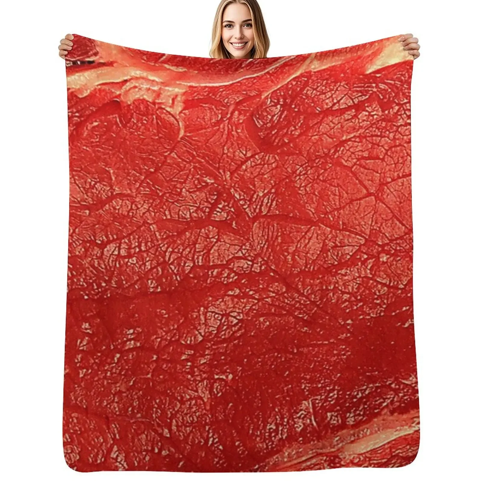 

STEAK 9 Throw Blanket For Decorative Sofa Travel Thins manga Blanket