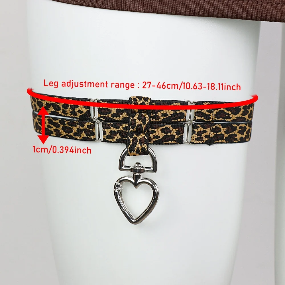 Women's Y2K Leopard Print Choker, Punk Gothic Neck Strap, Sweet Cool Hip Hop Neck Jewelry