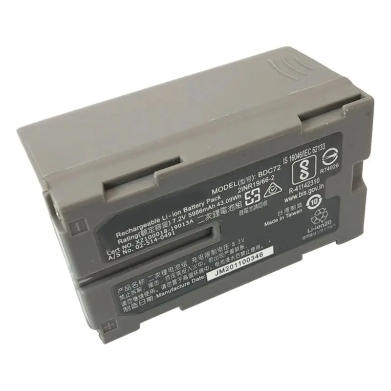 [HOT!】 BDC72 7.2V 5986Mah Battery For Top GM-52 OS/ES FX101 Battery Li-Ion Battery For Total Station Surveying Instruments