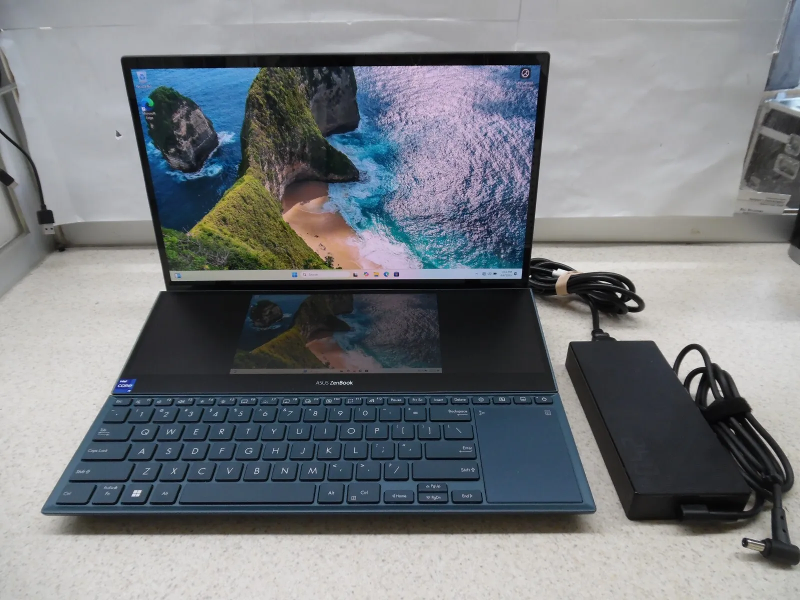 AS:US Zen}Book Pro Duo 1*5 OLED 4K, Ge]Force RTX 3060، i9-12900H، 32 جيجابايت، 4 تيرابايت