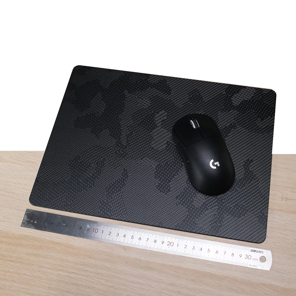 XTIA-Camuflagem Texturizada De Fibra De Carbono Mouse Pad, Mouse Pad