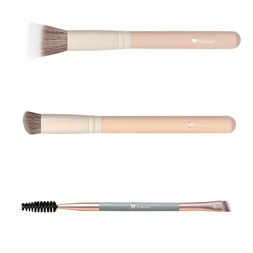 Onder de ogen Make-up Poeder Blusher Brush Nauwkeurige detailborstel Oog Gezicht Cosmetische wenkbrauwapplicator Schuin plat