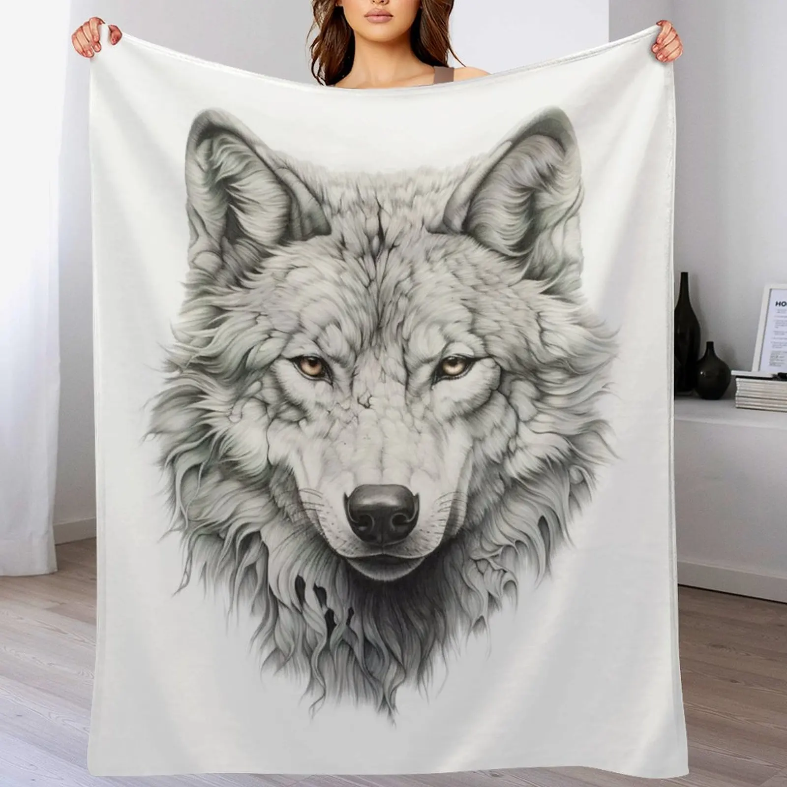 Wolf Quest Throw Blanket Cozy Throw Blanket Birthday Gift for Him Her