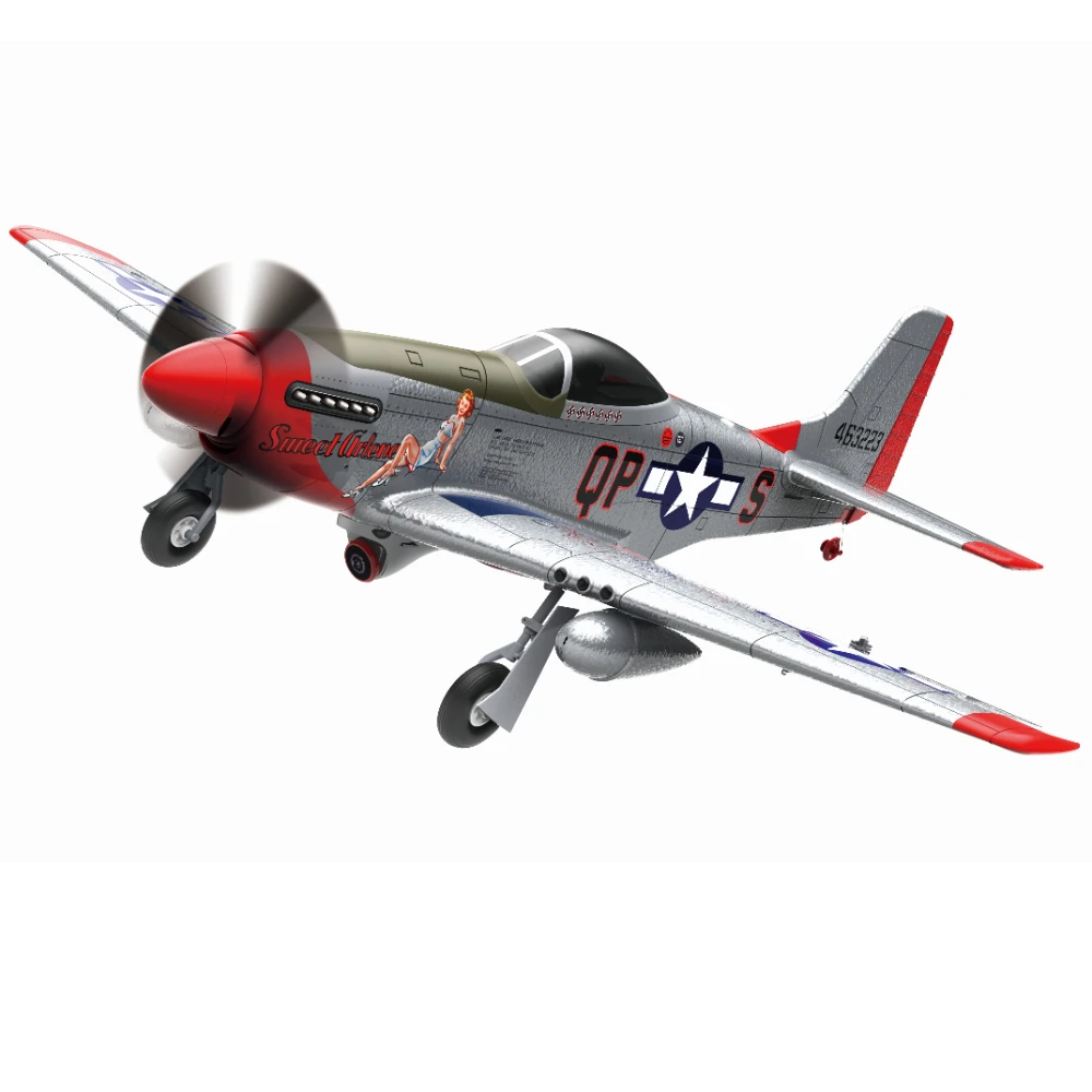 MO-FLY P-51D 1/16 مقياس 685 مللي متر جناحيها 2.4 جيجا هرتز 10CH المدمج في الدوران 3D/6G فرش EPP FPV RC طائرة شراعية BNF/RTF #4