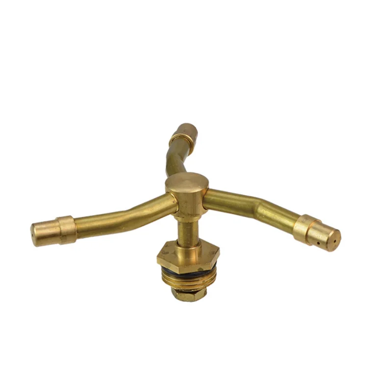 G1/2 Male Thread Brass Multiple Arms Rotating Lawn Sprinkler