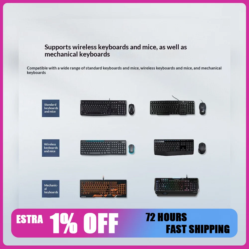 UGREEN 60101 CM228 USB 2.0 4 Port Synchronous Controller Multi Computer Keyboard Mouse Control Sharing Device
