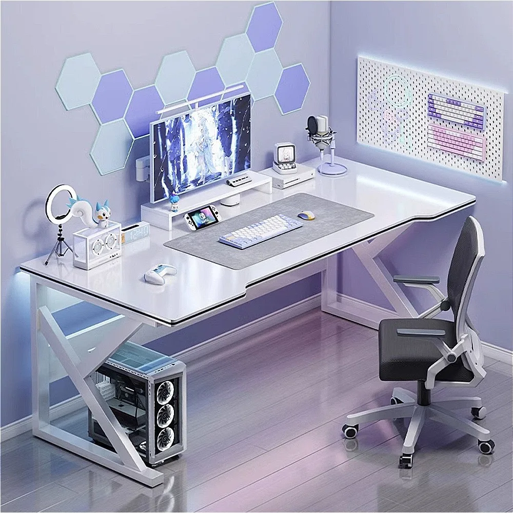 

Computer Bedroom Modern Office Simple White Gaming Desk Reading Room Sedentary Study Table Escritorio Home Furniture