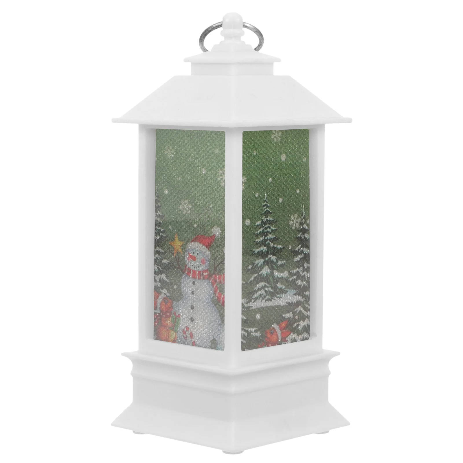 

Christmas Tree Cube Light Decoration Retro Lantern Lamp For Xmas Party Indoor Tabletop Mantel Window Decor