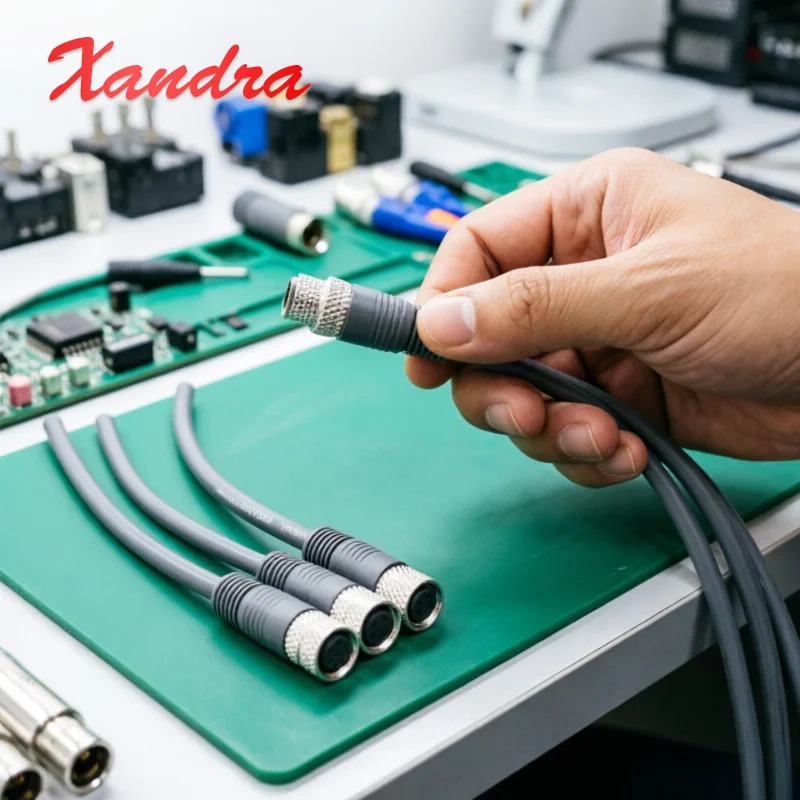 M8 3P 4Pin 5P 6P 8 Pin Connector Cable Aviation Plug with Line Waterproof Male Female Shielded/Unshielded Sensor Connection Wire