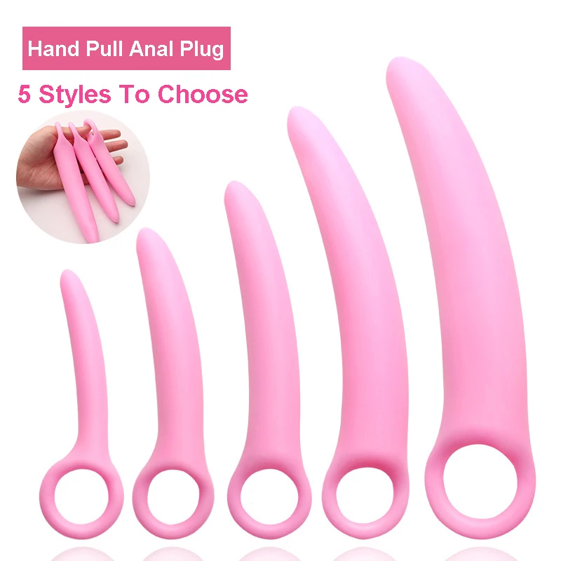 TleMeny New Silicone Crescent Anal Plug Female Butt Plug Dildo Anal Stimulation G-Spot Masturbation Adult Sex Toys For Women Men