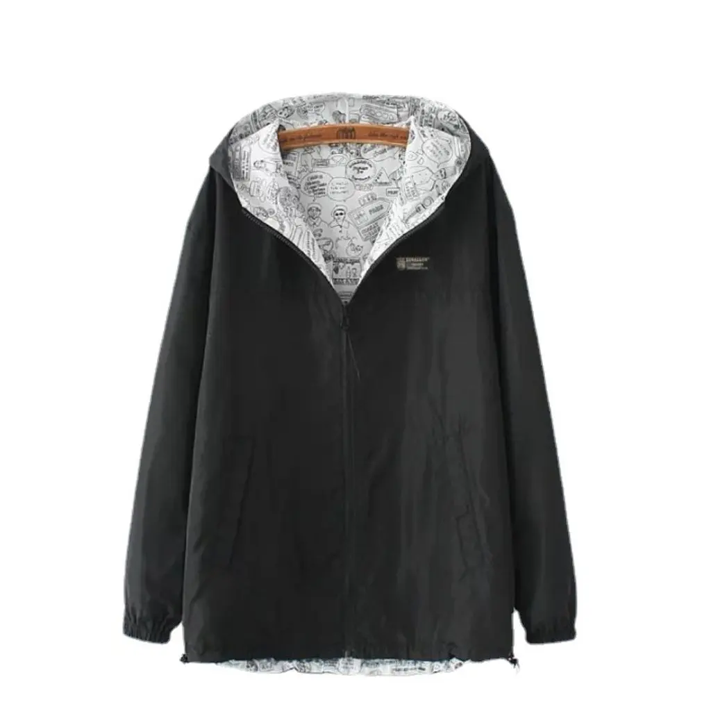 

Women's Korean Japanese Style Double-Sided Trench Coat Short Spring Fashion Student Jacket Factory Wholesale