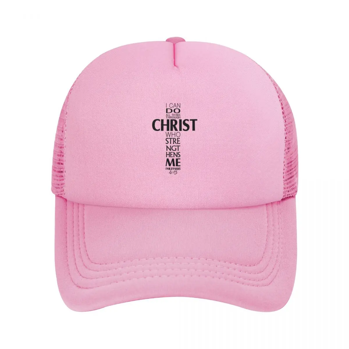 I Can Do All Things Through Christ Cap Christia Baseball Caps Unisex Snapback Hat Breathable Mesh Sun Gorras Bone