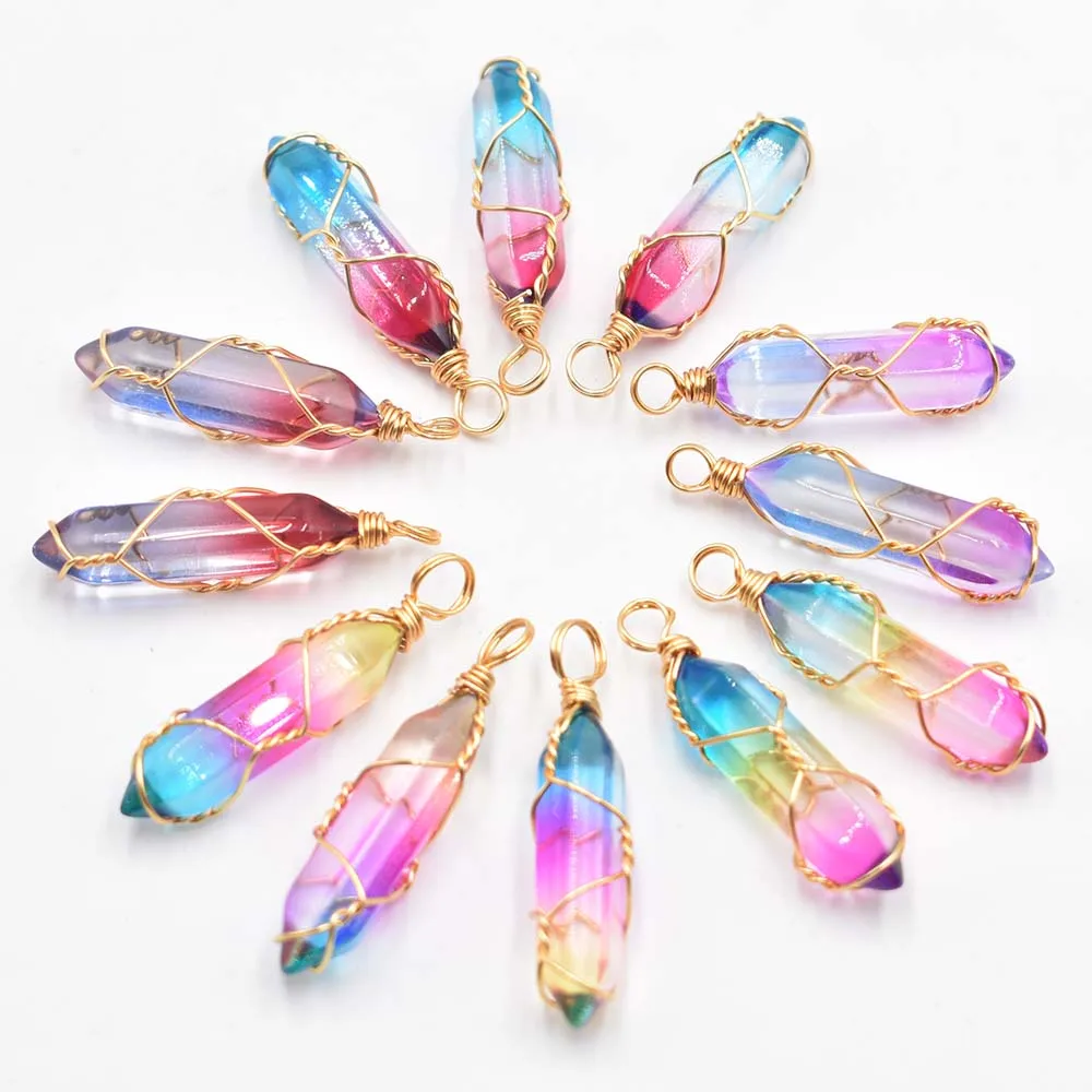 

Подвеска из медной проволоки ручной работы, 12 шт./лот