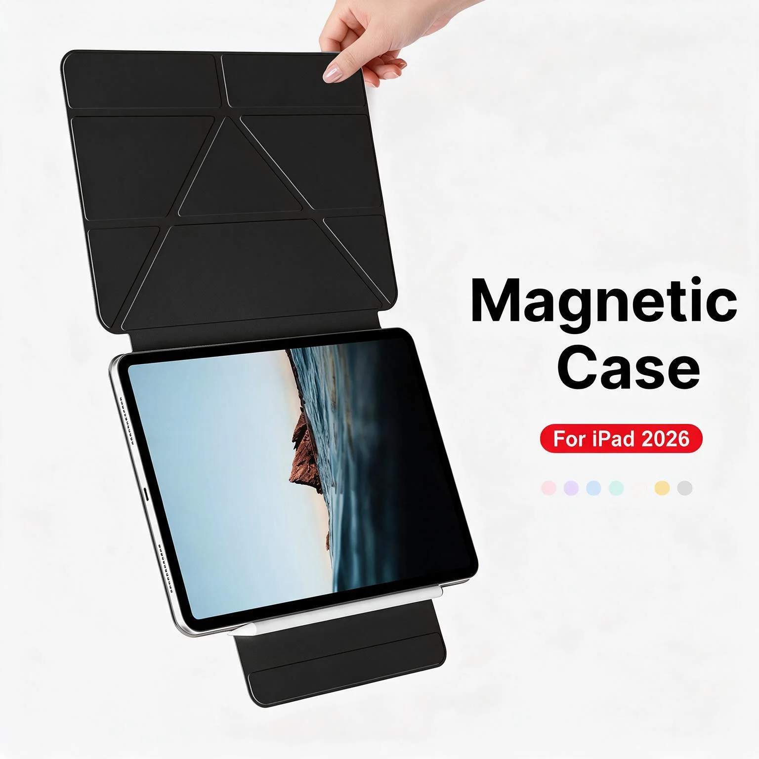 For ipad A16 Case 11th 10th Generation Case 10.9 Pro 11 in Cover Air Pro 12.9 11 13 M3 M4 M2 M5 Pencil Magnetically Smart Case