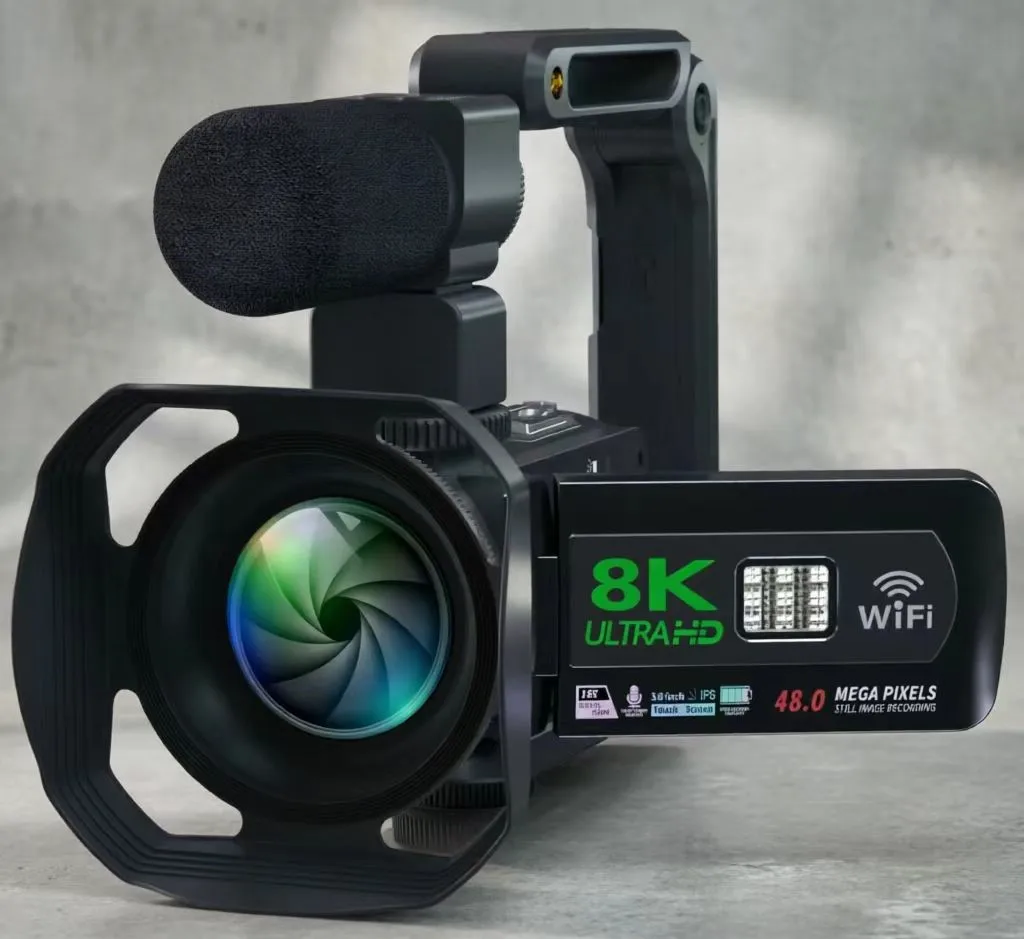 Premium 18X WiFi Action Camera 48MP Interpolation 3.0 HD Touch Screen Support /External MIC Slow Motion 8k Camera