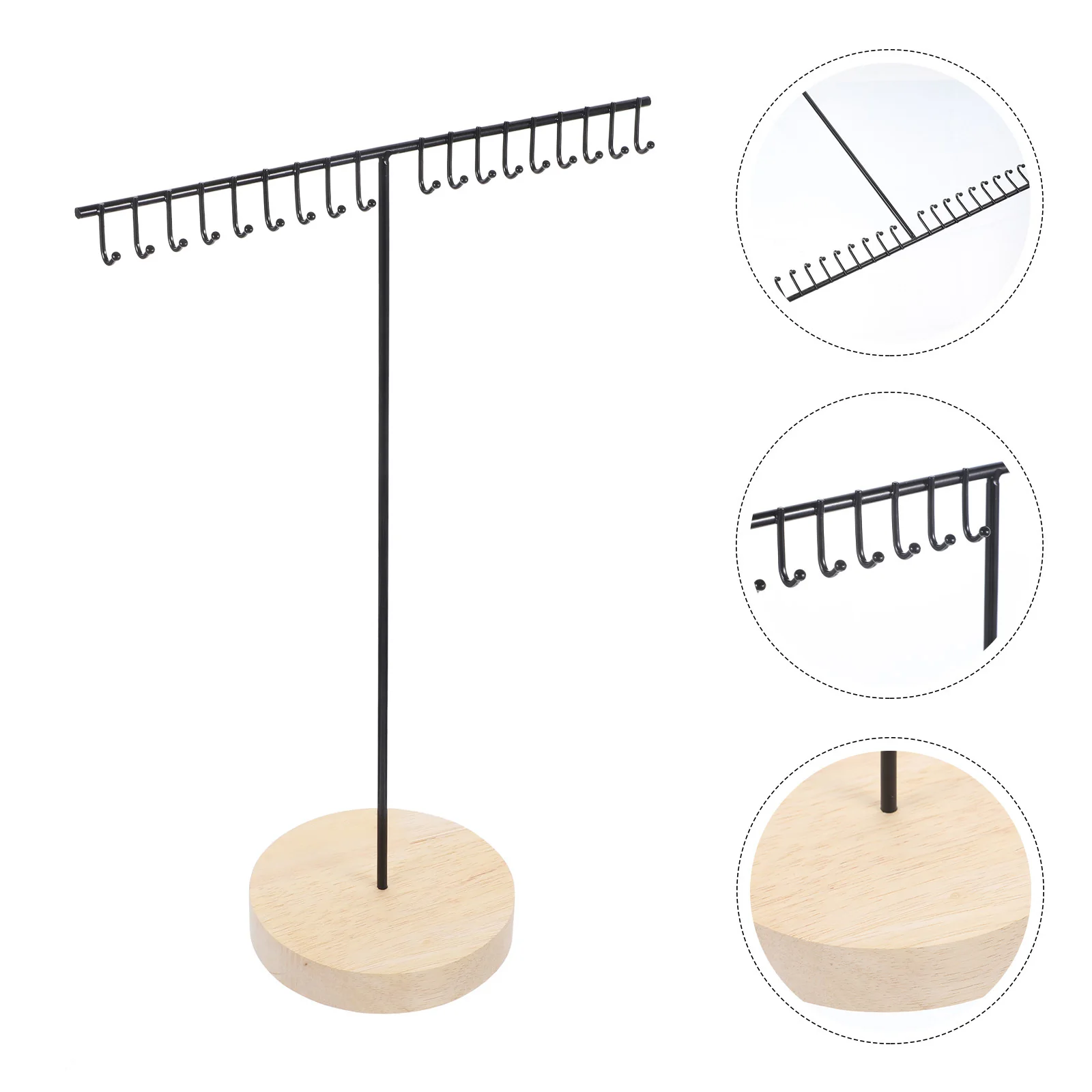 

Железная подставка для ювелирных изделий с крючком для ожерелий, браслетов, сережек, органайзер, стеллаж для хранения, настольный держатель для домашнего декора