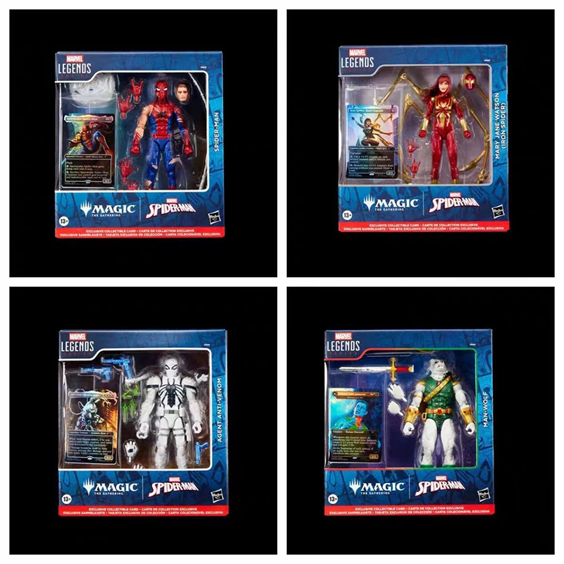 

2025 Hasbro Marvel Legend Series Magic Co-branded Spider-Man Mary Jane Anti-Venom Wolf Action Figure Model Gift Toy Collection