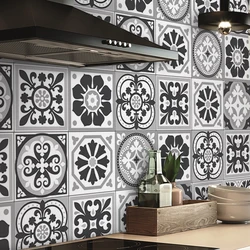 1 roll Mediterranean style thickened PVC moisture-proof waterproof removable kitchen stickers kitchen and bathroom background la
