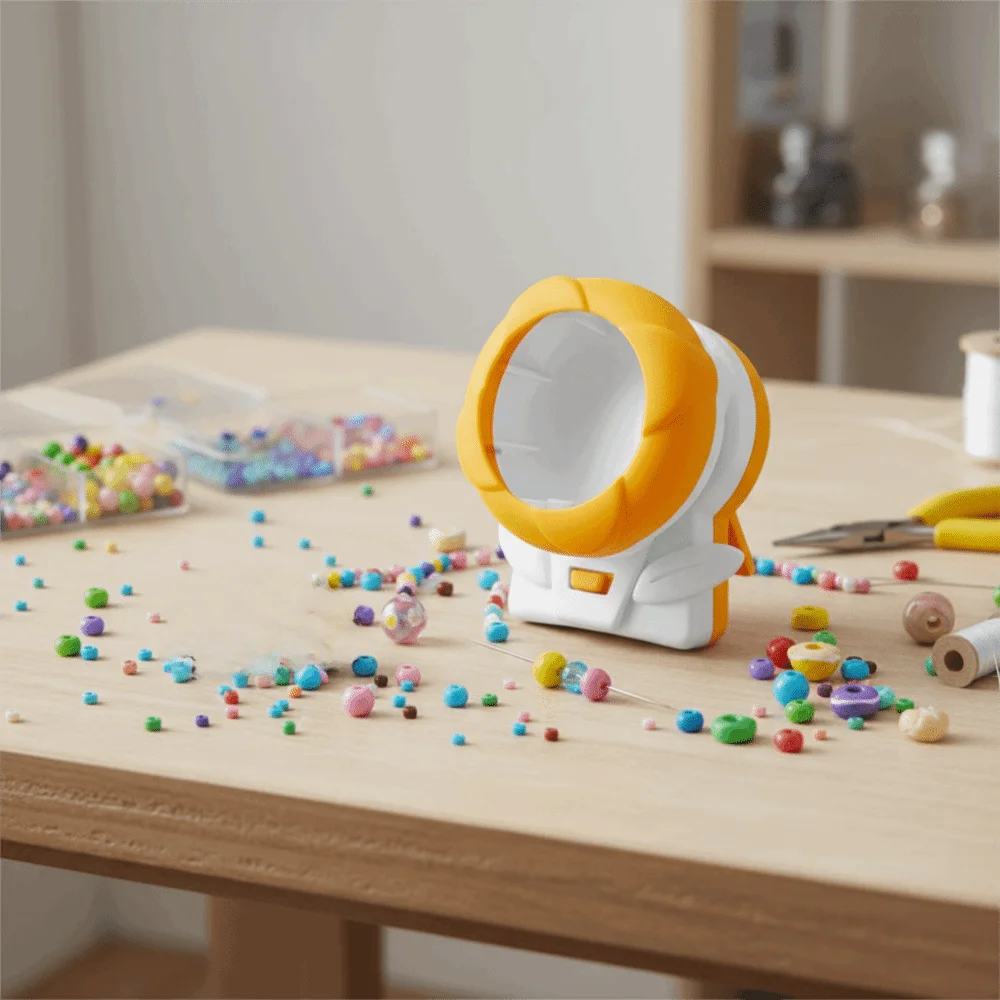 

Quickly Beading Electric Bead Spinner Fast Spinning Flat Clay Beads Clay Bead Spinner with Needle Professional Beading Device