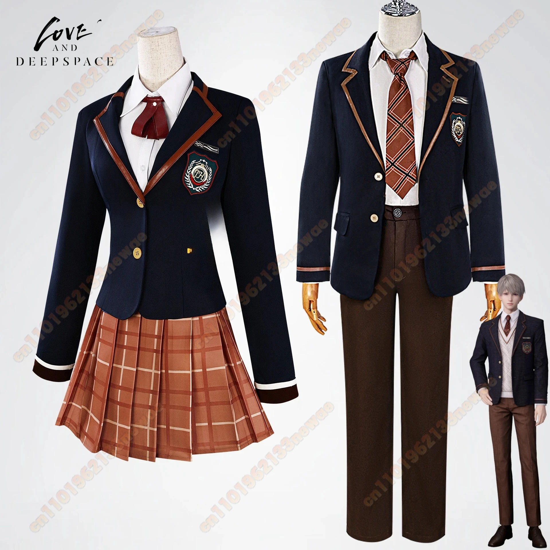 

Game Love and Deepspace Cosplay Costume Rafayel Sylus Li Shen Role Play Fashion High Quality School Uniform for Men Women Suit