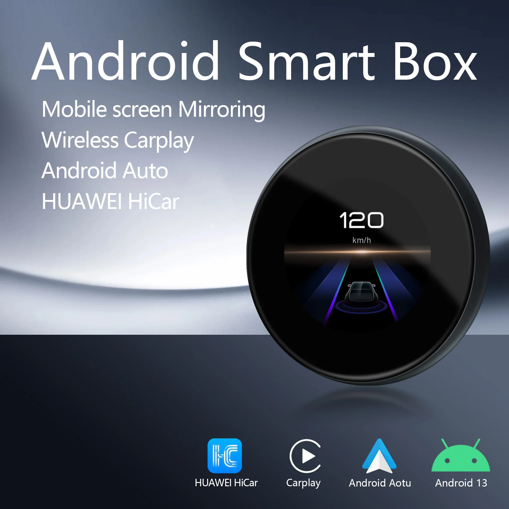 Alfombra inalámbrica de Android Smart Box y caja elegante del coche de Android 8+128GB 8+256GB