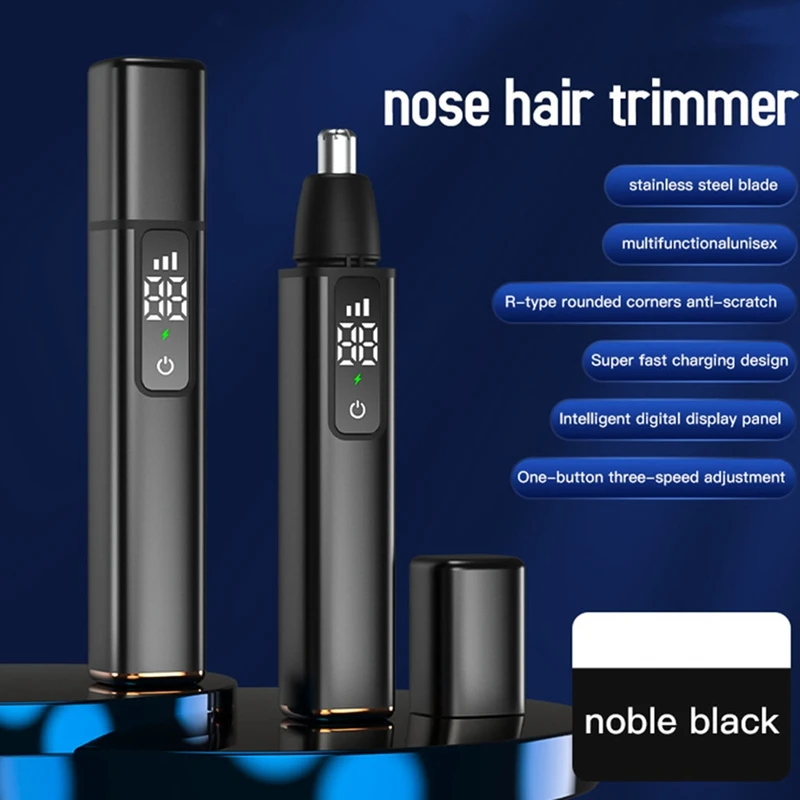 Men's Electric Nose Hair Trimmer USB Rechargeable Ear Trimmer Portable Nose Hair Shaver Waterproof Safe Clean Easy To Use