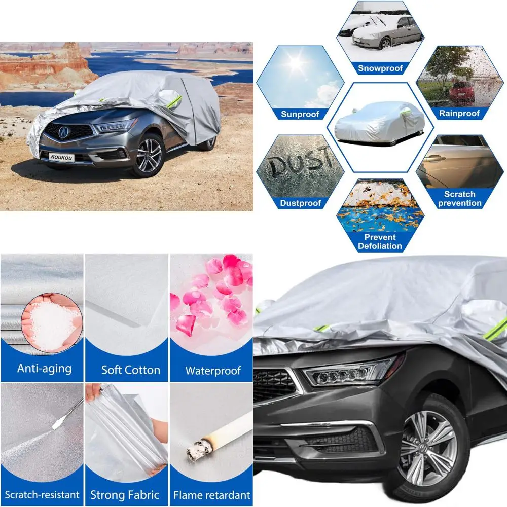 

Custom-Fit Waterproof Acura MDX SUV Car Cover, 2001-2025, All-Weather Protection with Zippered Access